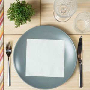 02.13 Χαρτοπετσέτα Πολυτελείας Πιατέλου Λευκή 33×33